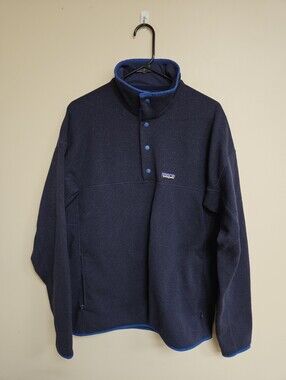 Patagonia Better Sweater Marsupial Pullover Navy Blue Size L Mens